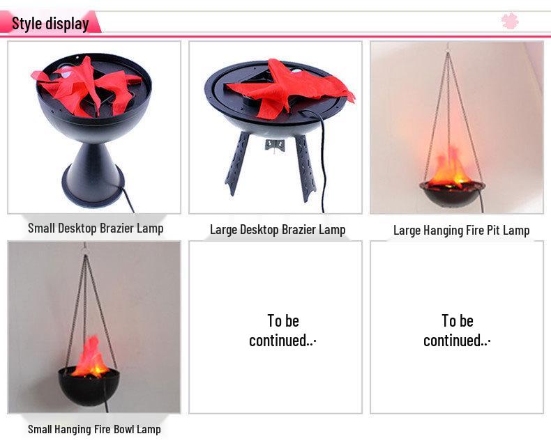 Halloween LED Flame Lamp - Stage, Wedding & Haunted House Decoration | Fake Fire Pit
