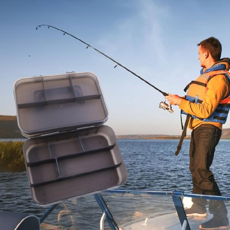 Fishing Tackle Box Lure Organizers Tray Tool Box Lure Storage Box with Removable Dividers Portable Storage Tray