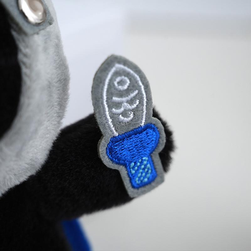 Adorable Q Version Plush Water Capybara Keychain With Soft Black Fur For Bags