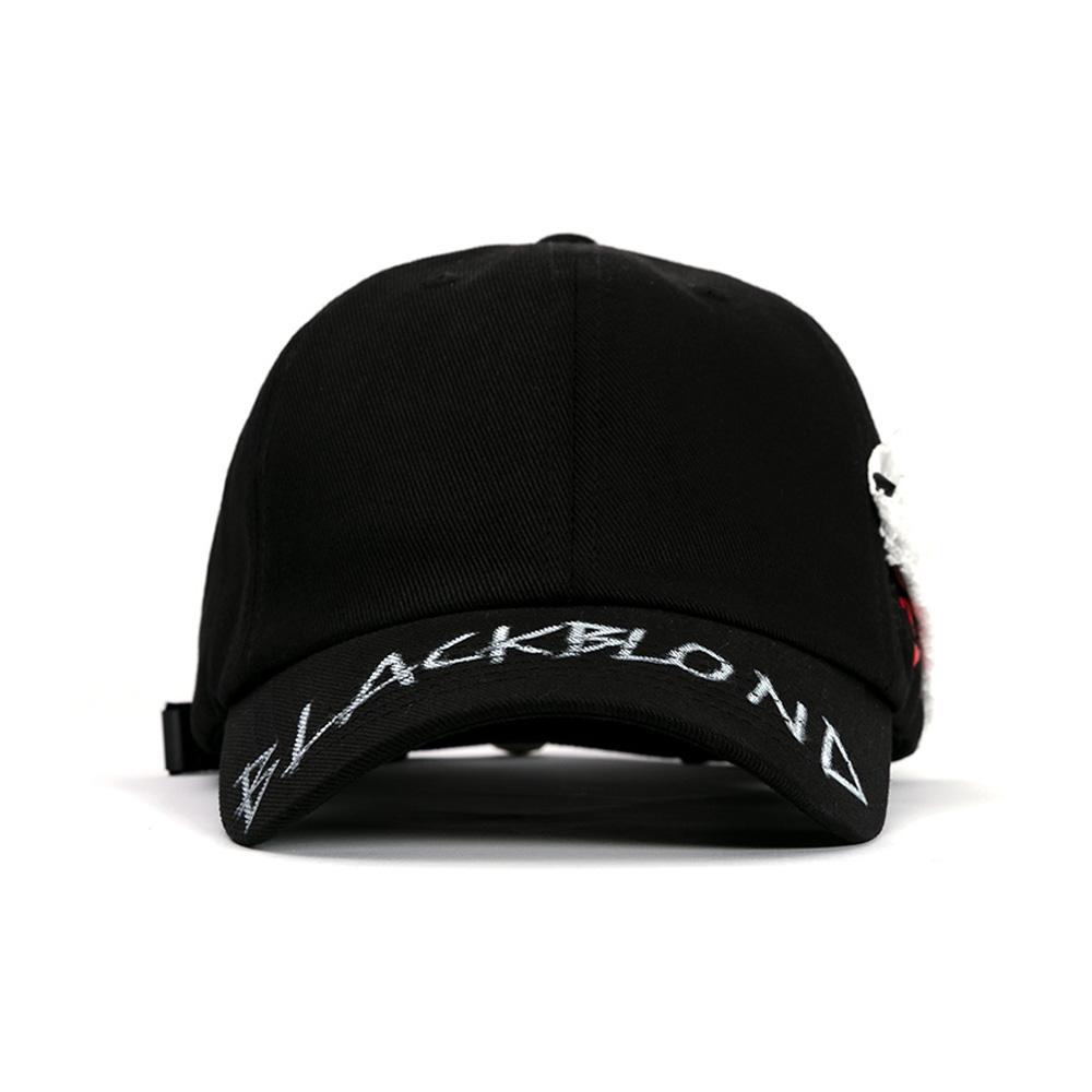 BLACKBLOND Bibbidi Side Patch Graffiti Logo Cap (Black)