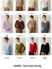 Women's V-Neck Pure Cashmere Sweater - New Style, Solid Color, Warm Long Sleeve Pullover