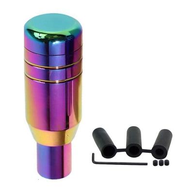 Bestmaple Black Universal Aluminum AT Shift Knob Push-Type (Silver)