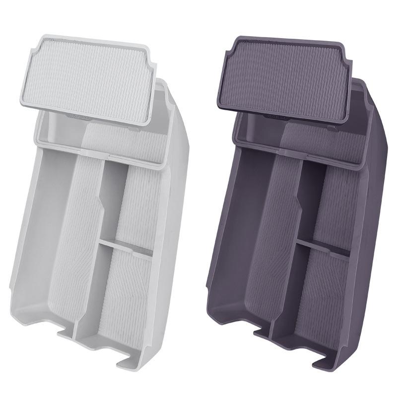 For Leapmotor B10 2025 2026 Silicone Lower Central Control Storage Box Anti Dirt Convenient Car Interior Organizer Accessories