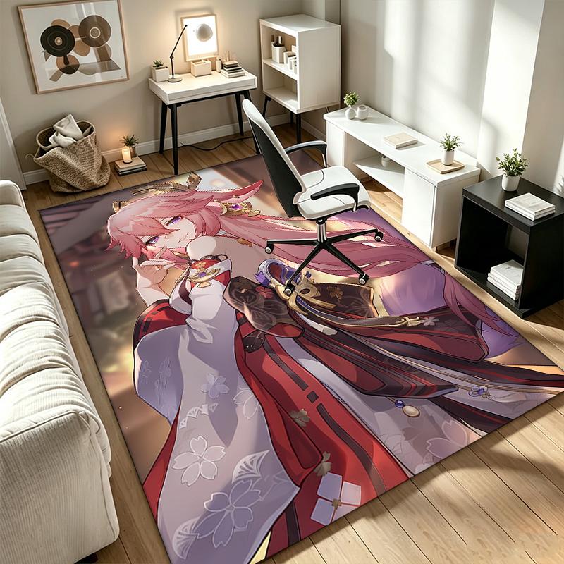 Genshin Impact  A rug suitable for office chair areas living rooms and computer desks perfect for home offices and an ideal holiday gift
