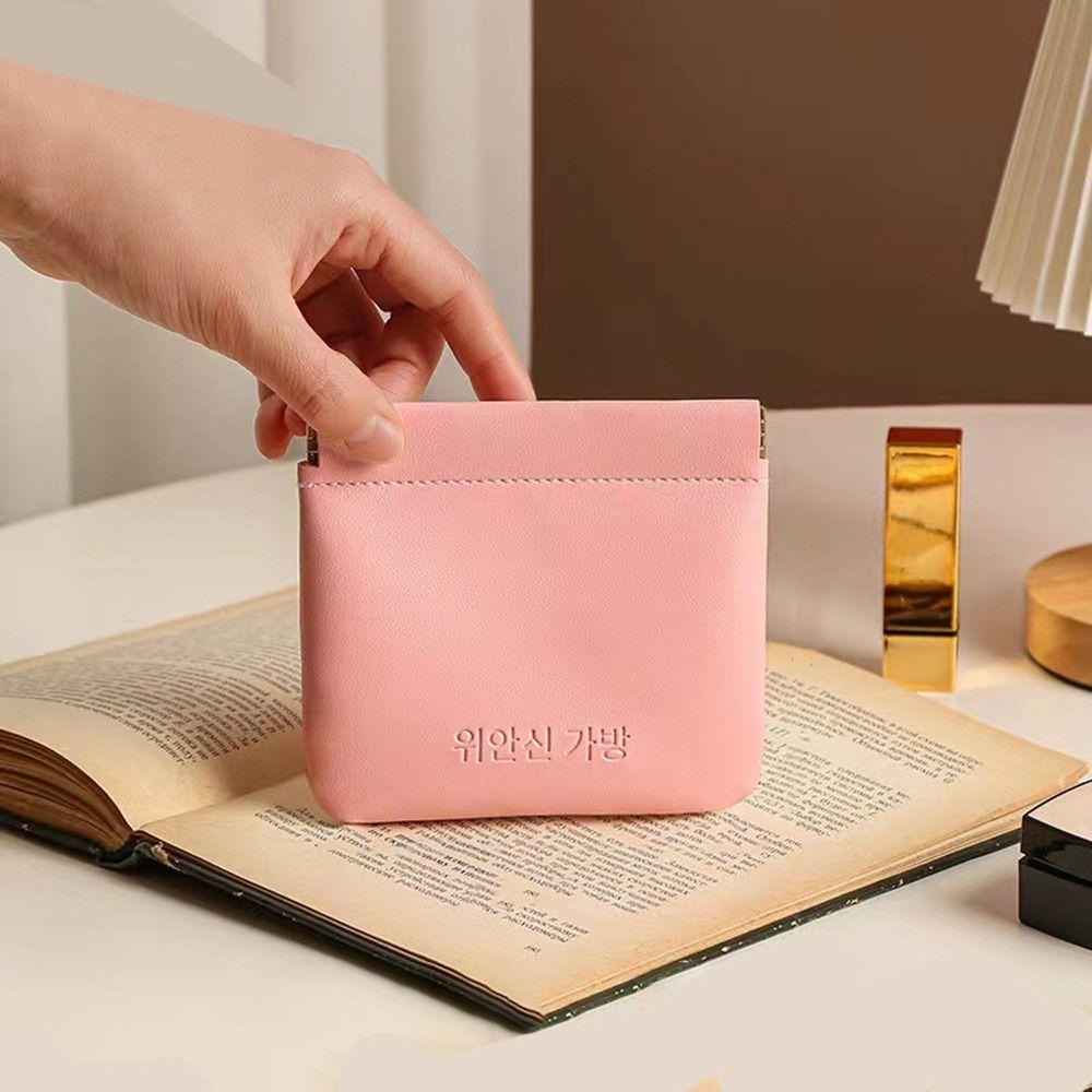 

Lipstick Storage Bag Cosmetic Bag Earphone Protective Sleeve Small Coin purse Mini Earphone Bag розовый