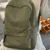 School Bag, Wear-resistant Washable Canvas Backpack for Women, Solid Color, High Aesthetic High School Student Backpack, Large Capacity Casual
