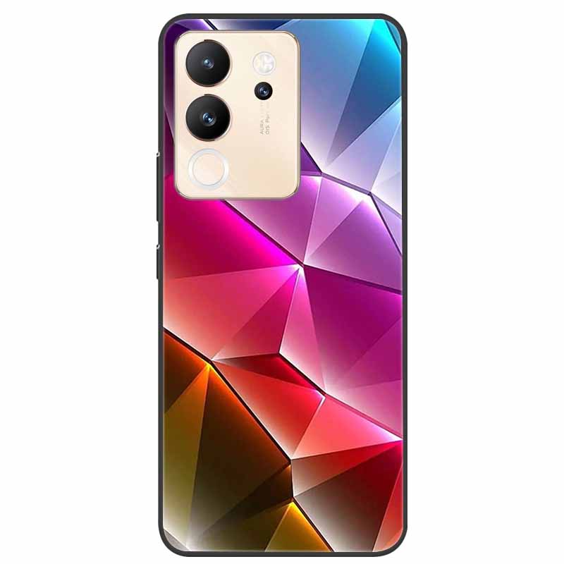 For Vivo V30 Lite Case 6.67'' Silicone Painted Soft TPU Protective Cover for Vivo V 30 Lite 5G Phone Cases V30Lite V2314 Cartoon