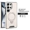 360 Rotating Bracket Leather Phone Case for Samsung Galaxy S25 Ultra S24 S23 S22 S25EDGE Magnetic Charging Kickstand Back Cover
