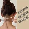 4Pcs Women Girls French Twist Updo Bun Holder Tools Invisible Broken Hair Hairpin Base U Shape Hair Styling Accessories