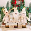 Santa Claus Doll Wine Bottle Cover Christmas Snowman Deer Doll Design Wine Bottle Cover Beer Bottle Topper Cover Decoration