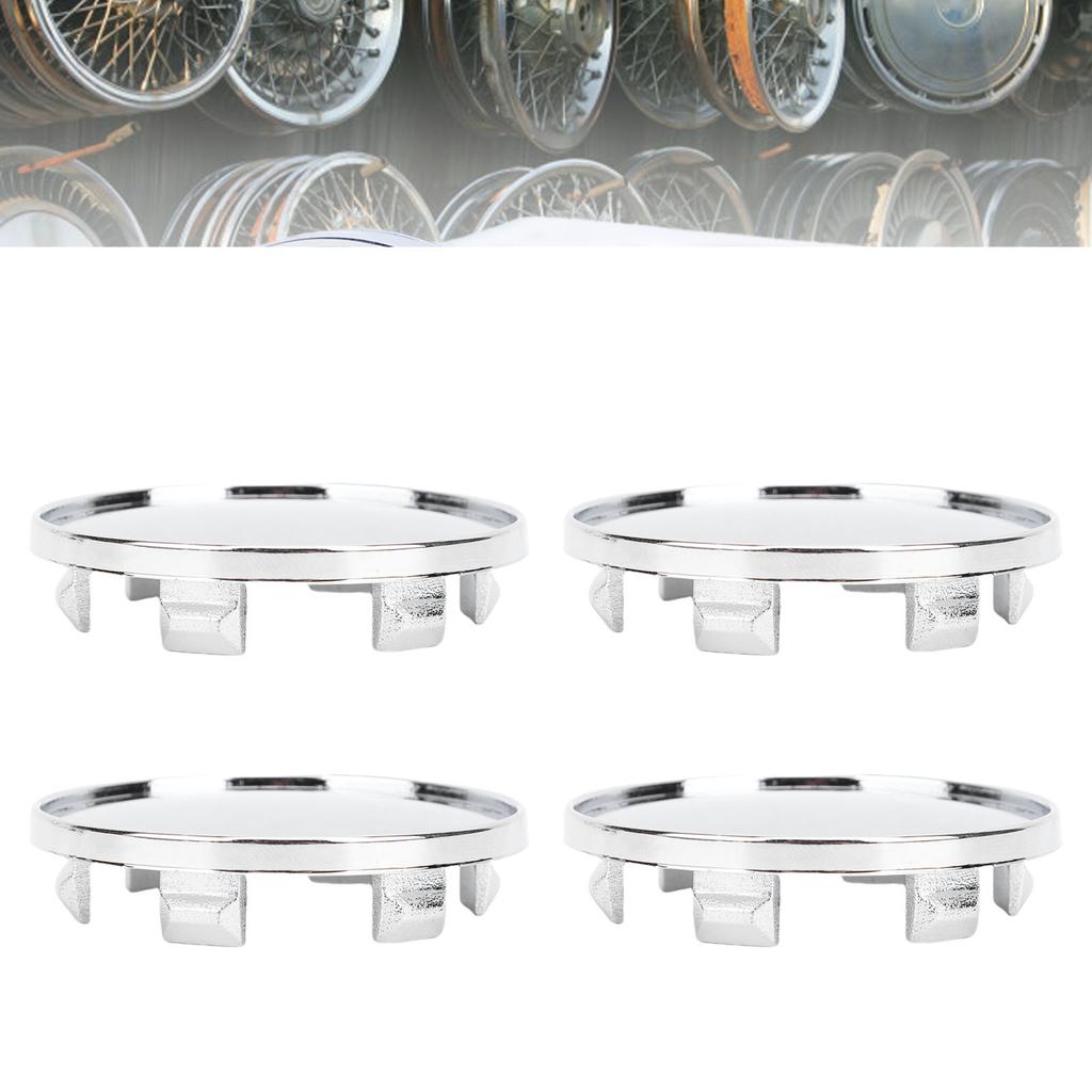 4pcs Wheel Center Caps Fashion Appearance Universal Center Hub Cap Cover for Most Vehicles 59mm Outer Dia 51mm Inner Dia Electroplated