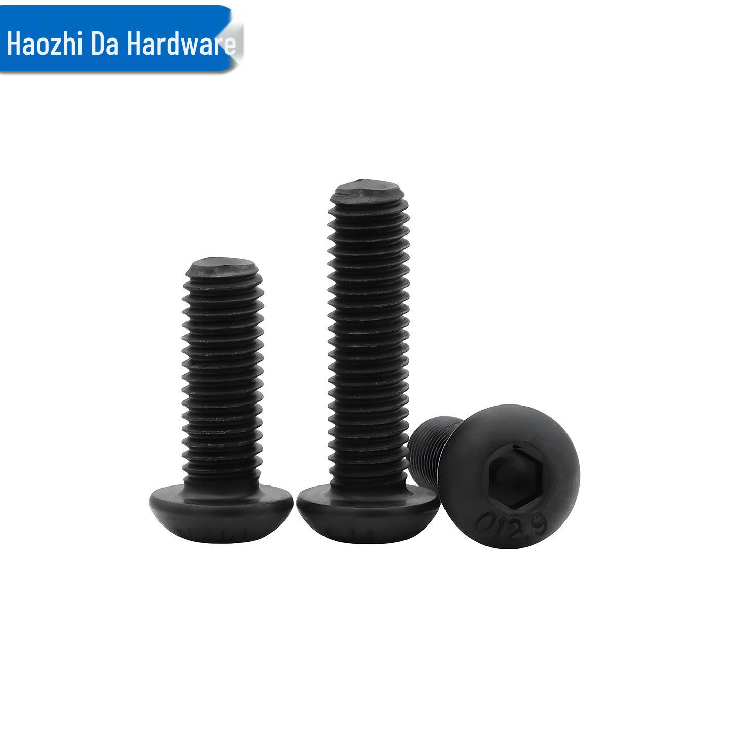 12.9 High-Strength Hexagon Pan Head Screws & Bolts (M1.6-M10) M3x5 (50 pcs)