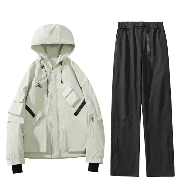 

Новый хлопковый лыжный костюм: Утепленная куртка и брюки унисекс, ветрозащитные и водонепроницаемые XL