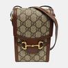 [Pre-Owned] Horsebit 1955 Logo Canvas And Leather Phone Bag - Very Good #177E00O