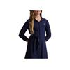 Polo Ralph Lauren Dress Solid Color Logo Embroidery Single-Breasted Long Sleeve Kids Dresses Blue 313951066-001