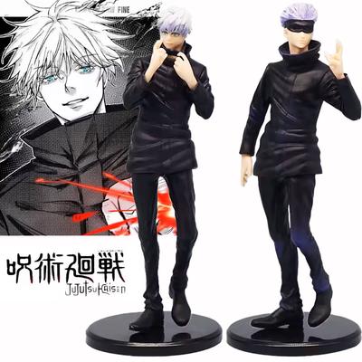21CM Anime Jujutsu Kaisen Satoru Gojo Figure Interchangeable Head Model Toy Gift Collection Itadori Yuji Action Figure PVC