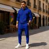 Men's Casual Sports Color Pullover Suit