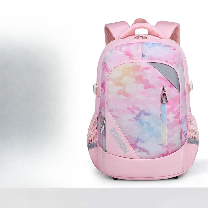 Girls' Schoolbag, Junior High School Students' Backpack, Large-capacity Girls' Backpack with Reduced Burden and Back Support