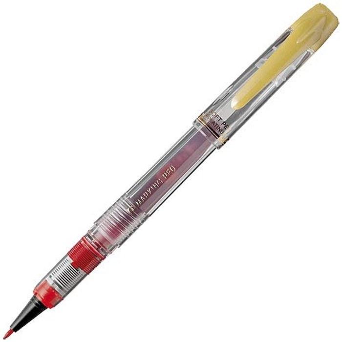 Platinum Soft Pen Scoring Pen Skeleton (Transparent) Shaft Red 2-Pack