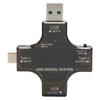 בודק מד הספק USB בודק USB C עם מסך דיגיטלי IPS צבעוני עבור הספק מטען סוללה ניידת