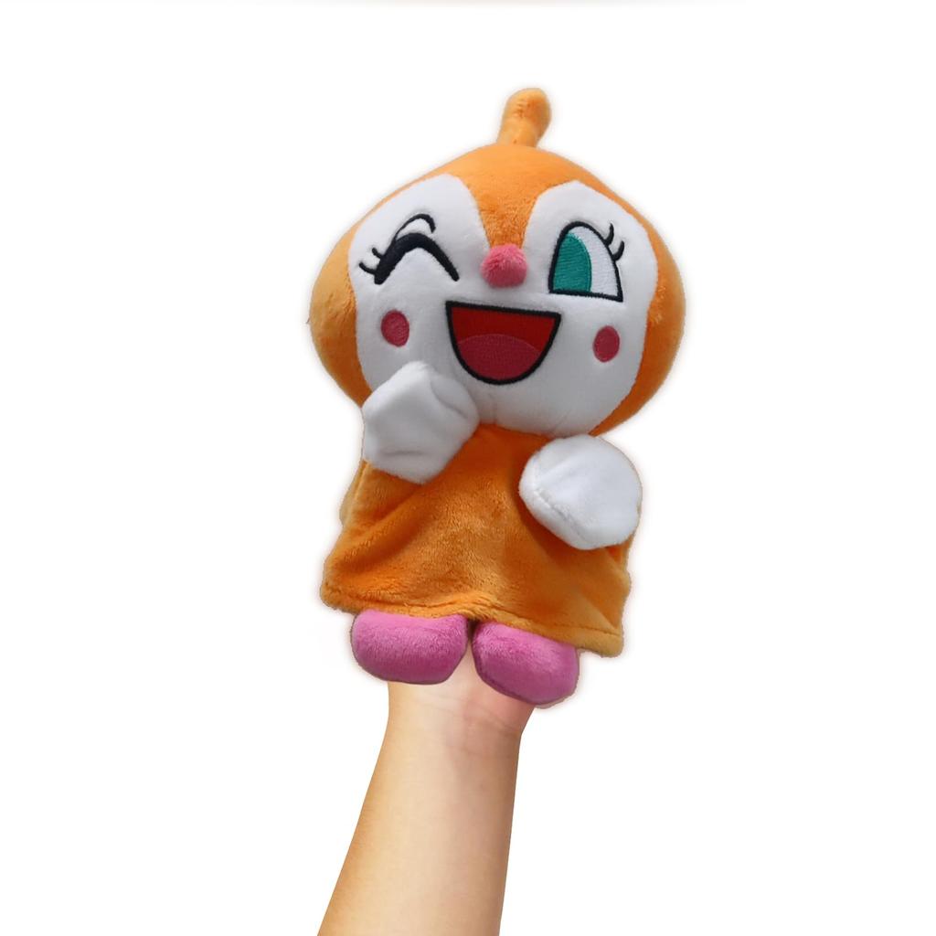 Yoshitoku Hand Puppet Plush Small Kids Will Comes In a Gift Bag with Pink and Red "Dokin-chan" Toy, (21cm Long), Love, Ribbon,