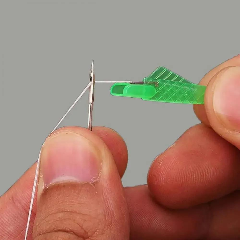 50pcs Automatic Needle Threader DIY Tool Home Hand Sewing Machine Device Thread Auto Needle Cross Stitch Sewing Accessories