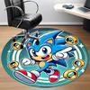 1pc Sonic Rings Office Round Area Rug, Bedroom Living Room Home Decor, Room Deco,  Offic A1016138