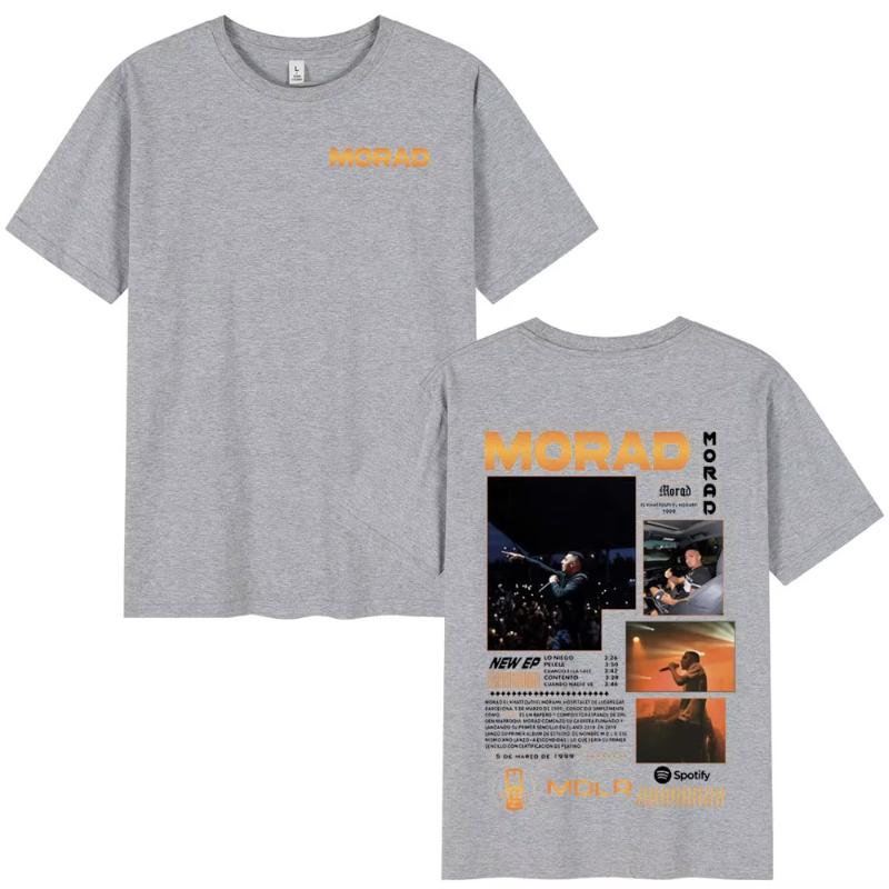 Rapper Morad MDLR Album Graphic T Shirt Unisex Women Fashion Hip Hop Vintage Tshirt Cotton Oversized Short Sleeve Tshirts Tops