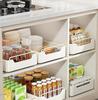 No-Install Spice Rack & Drawer Basket for Under-Sink Kitchen Storage