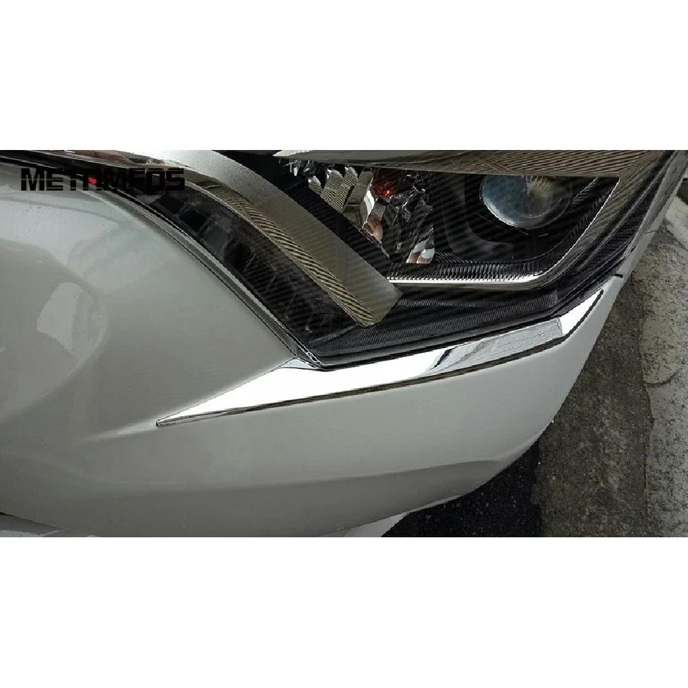 For Toyota Rav4 Rav 4 2016 2017 2018 Chrome Head Light Lamp Eyelid Eyebrow Headlight Strip Molding Trim Accessories Car Styling