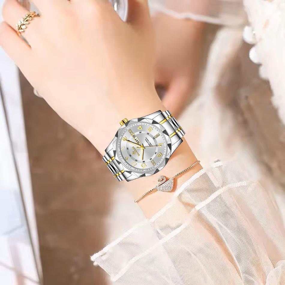 New Original Luxury Women's Bracelet Watch Elegant Luminous Waterproof Watch for Women Outdoor Sports Quartz Chronograph