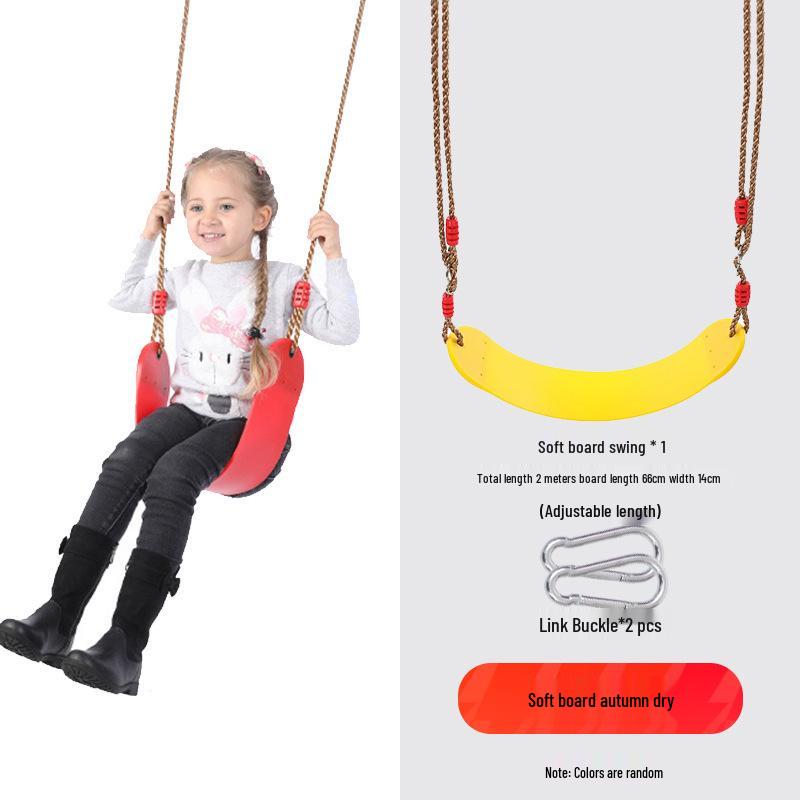 Children's Outdoor Sensory Integration Rope Ladder and Swing Set with Climbing Rings