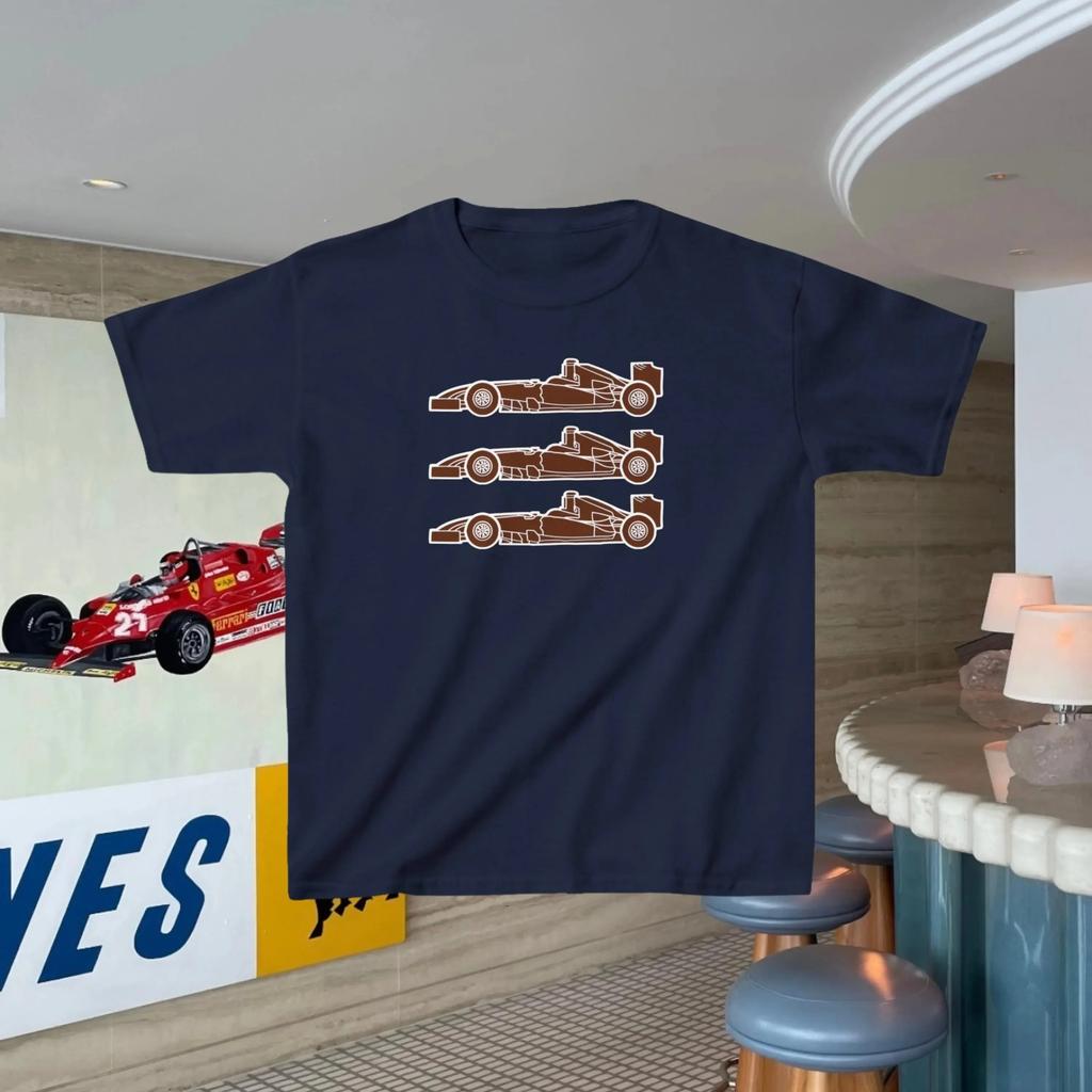 2026 F1 Racing Model Graphic Printed T-shirt for Men and Women Cotton Summer Clothing Fashionable Sports Short Sleeved T-shirt