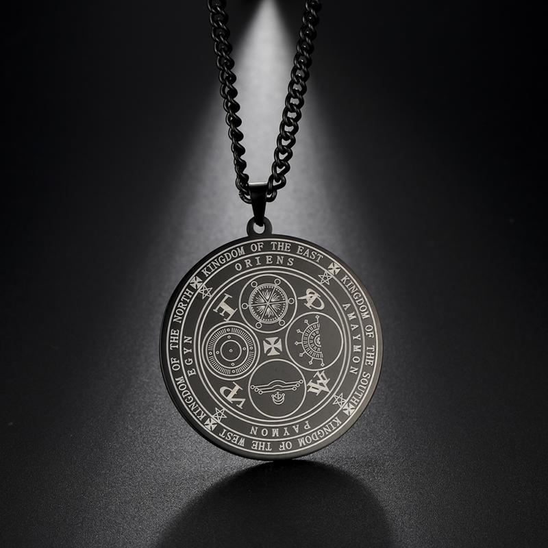 LIKGREAT Archangels Necklace for Men Women Four Powerful Angels Neckchain Protection Talisman Jewelry Gift