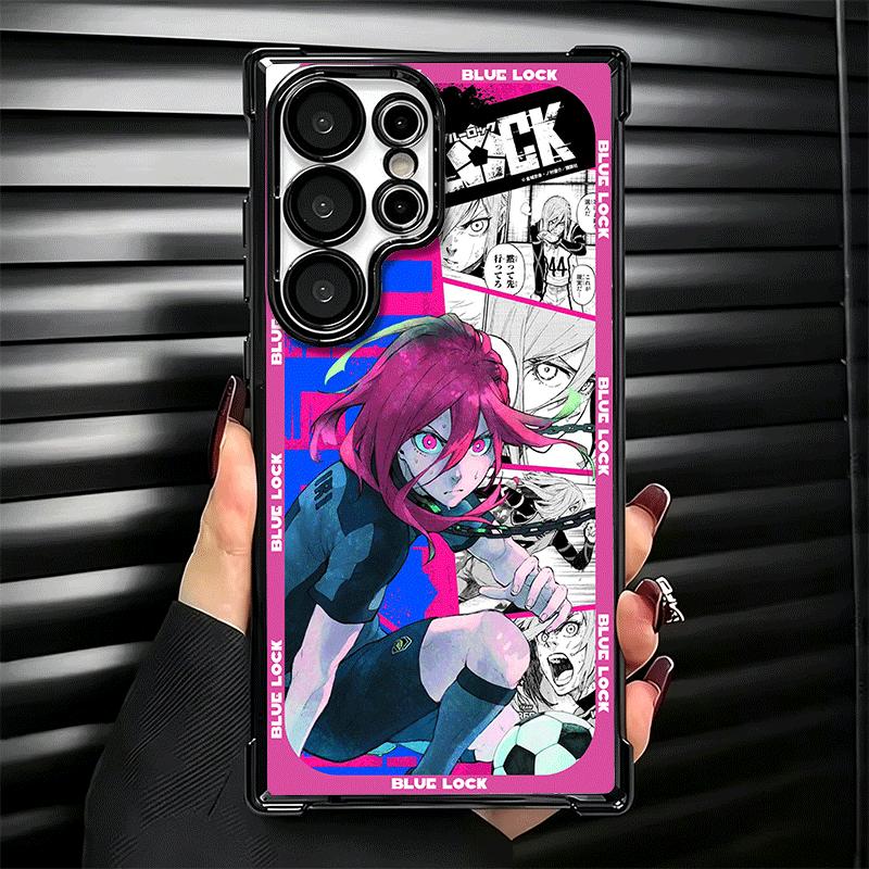 Anime Blau L-Lock Manga Weiche Handyhülle Für Samsung Galaxy S26 Ultra S25 Edge S24 FE S23 Plus S22 S21 + S20 Beschichtung Anti-Fall Fu