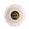Bohemian Wall Hangings Mirrored Cotton Rope Tassels Round Mirrored Wall Decors