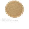 Heat Resistant Placemat with Tassel Edge Non-Slip Table Mat for Cups Plates Round Decorative Kitchen Dining Accessories