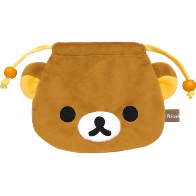 Rilakkuma Plush Drawstring Bag CA44601 X X San-X H15.5 W23.5 D2.5cm