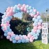 Pastelowa Różowo-Niebieska Girlanda Balonowa Łuk Zestaw Jasnoniebieski Różowy Girlanda Balonowa Chłopiec Dziewczynka Baby Shower Odkrycie Płci Impreza Urodzinowa Dekoracja