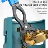 Gasventil-Schlüssel Universalschlüssel Multifunktions-Ventilschlüssel Aluminiumlegierung Drei-in-Eins Druckminderungs-Schlüssel