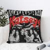 Katseye Music Group Kissenbezug Quadratischer Kissenbezug Modische Kissenbezüge für Sofa Couch Bett Wohnzimmer