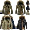 Men's Military Coat Thicken Warm Outwear Parka Hooded Jacket Outdoor Winter Fashion