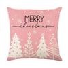 Christmas Pillow Case Pink Pillow Four-piece Set Sofa Cushion Seat Lumbar Support