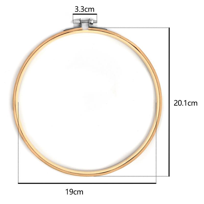 10 Stück/Set Durchmesser 10-30cm Holz Stickrahmen Set Bambus Stickrahmenringe für DIY Kreuzstich Nadel Handwerkzeug
