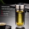 Heenoor Double Wall Glass Tea Infuser Bottle