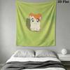 Hamtaro Wall Tapestry Aesthetic Wall Hanging Printed Fabric Blanket Decorative Tapestries for Bedroom Living Room Home Decor