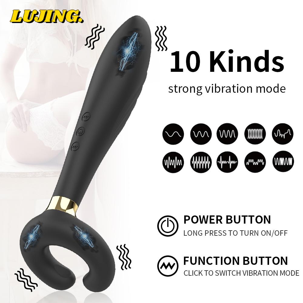 Penis Masturbator G Spot Vibrator Double Penetration Clit Clitoral Dildo Vibrador Juguetes Sexul3s Adult Sex Product for Couples