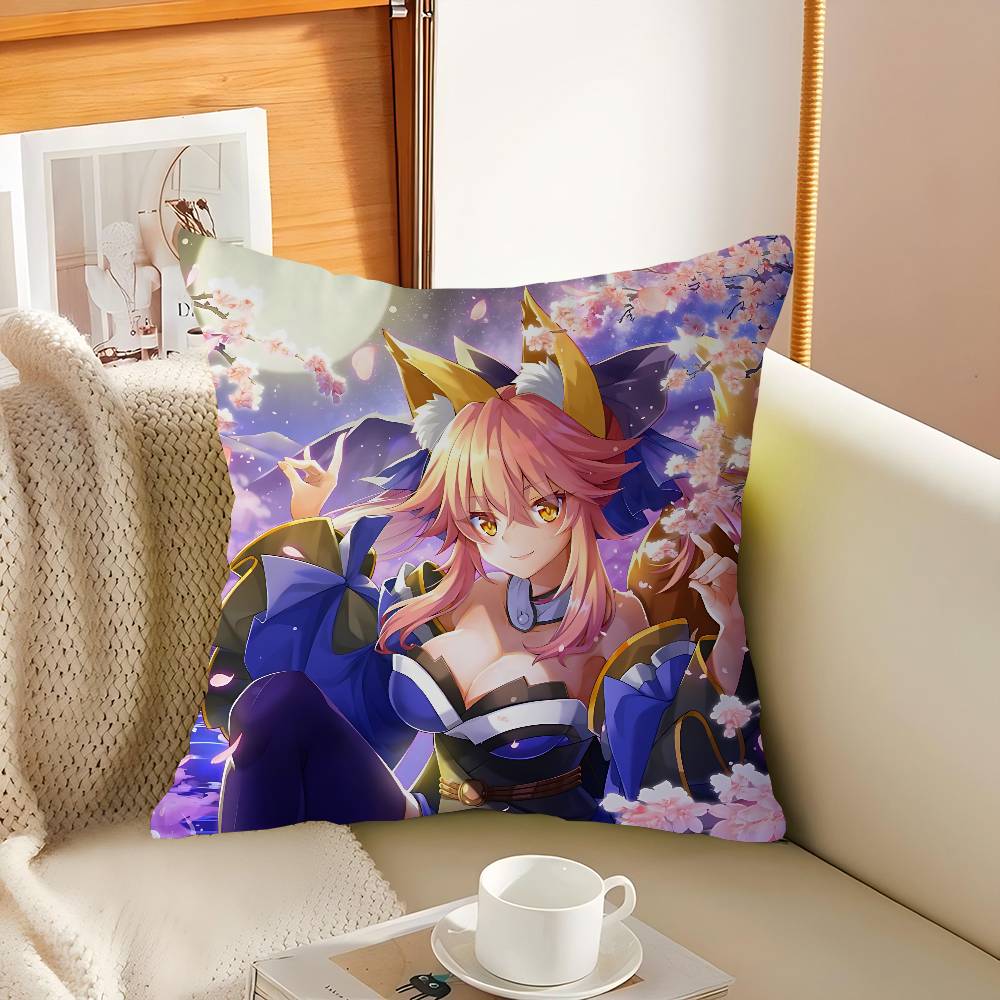 T-Tamamo No Mae Cushion Cover Inches Farmhouse Decor Home Throw Pillow Covers For Couch Decorations