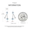 New 925 Sterling Silver Star Moon Earrings for Women Sparkling Zircon Ear Studs Luxury Romantic Fine Jewelry Gift for Girl
