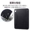 ELECOM iPad 10.9 10th Generation (2022 Model) Case Flap Case Antibacterial Soft Leather Apple Pencil Storage Black TBWA22RWVSA2BK